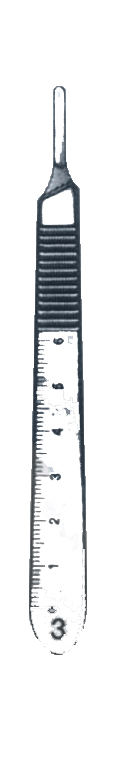 Scalpel Handles, Knife Handle No.3 Fitting Surgical Blades Nos. 112-J Thru 112-M, Extra Fine - Garana Industries