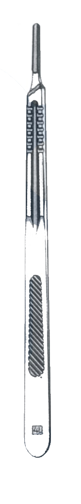 Scalpel Handles, Knife Handles No. 4L, For Deep Surgery, Fitting Blades Nos. 20 Thru 25, Extra Fine - Garana Industries