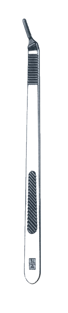 Scalpel Handles, Knife Handles No. 3LA, For Deep Surgery, Fitting Blades Nos. 112-J Thru 112-M, Extra Fine - Garana Industries