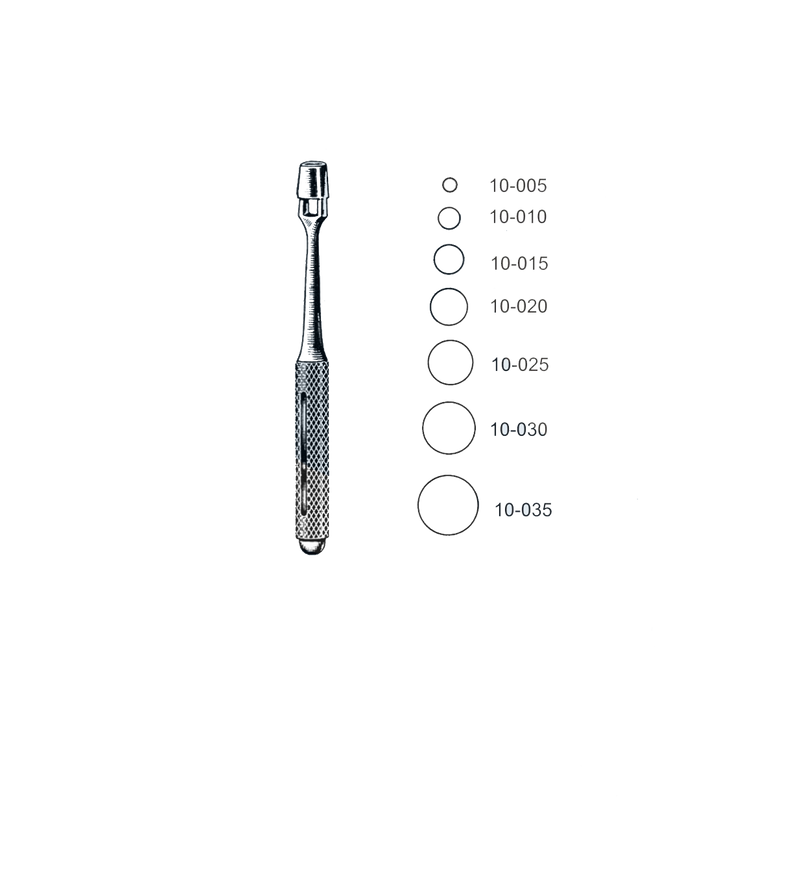 Keyes Dermal Punch, 3 3/4" (9.5 cm), 6mm - Garana Industries