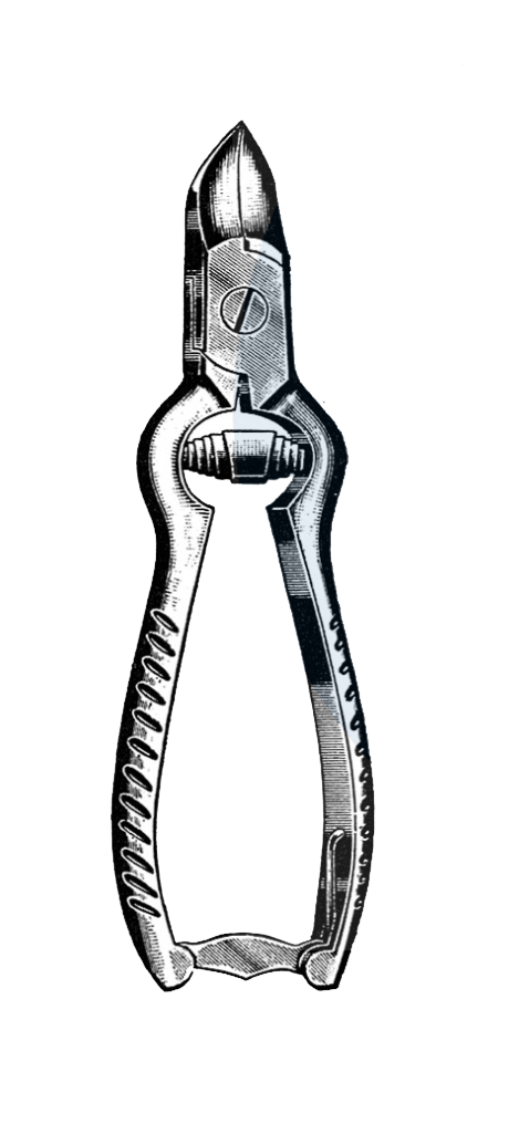 Nail Nipper, W/ Spiral Spring, Chrome 5 1/2" (14 cm) - Garana Industries