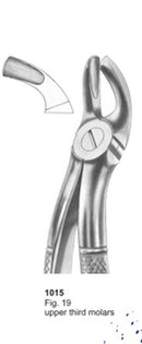 Extracting Forceps English Pattern Upper Third Molar