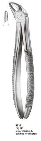 Extracting Forceps English Pattern Lower Incisors and Canines For Children
