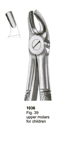 Extracting Forceps English Pattern Upper Molars For Children