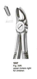 Extracting Forceps English Pattern Upper Molars Right For Children