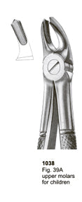 Extracting Forceps English Pattern Upper Molars For Children