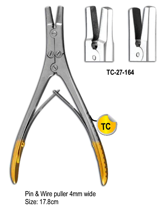 TC Pin & Wire Cutter 4mm Wide 17.8cm with Gold Plated