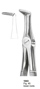 Extracting Forceps English Pattern Lower Roots