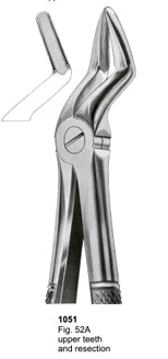 Extracting Forceps English Pattern Upper Teeth And Resection