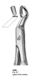 Extracting Forceps English Pattern Upper Third Molars