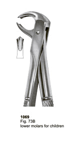 Extracting Forceps English Pattern Lower Molars For Children