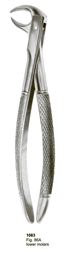Extracting Forceps English Pattern Lower Molars