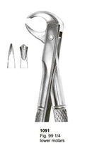 Extracting Forceps English Pattern Lower Molars