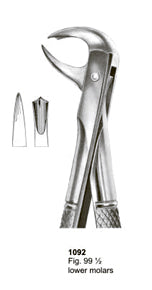 Extracting Forceps English Pattern Lower Molars