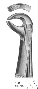 Extracting Forceps English Pattern Fig. 75L