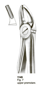 Extracting Forceps Fitting Handle Upper Premolars