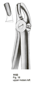 Extracting Forceps Fitting Handle Upper Molars Left