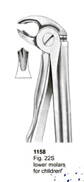 Extracting Forceps Fitting Handle Lower Molars