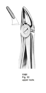 Extracting Forceps Fitting Handle Upper Roots