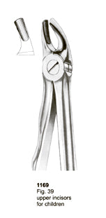 Extracting Forceps Fitting Handle Upper Incisors For Children