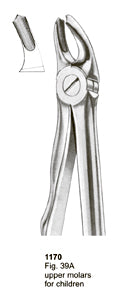 Extracting Forceps Fitting Handle Upper Molars For Children