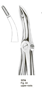 Extracting Forceps Fitting Handle Upper Roots