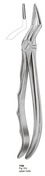 Extracting Forceps Fitting Handle Upper Roots