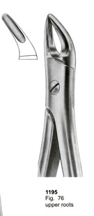 Extracting Forceps Fitting Handle Upper Roots