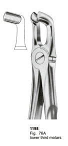 Extracting Forceps Fitting Handle Lower Third Molars