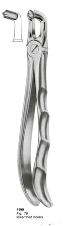 Extracting Forceps Fitting Handle Lower Third Molars