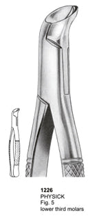 Extracting Forceps American Pattern Physick Lower Third Molars