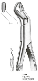 Extracting Forceps American Pattern Upper Molars