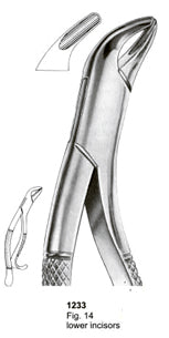Extracting Forceps American Pattern Lower Incisors