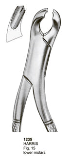 Extracting Forceps American Pattern Harris Lower Molars