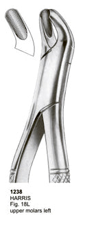 Extracting Forceps American Pattern Harris Upper Molars Left