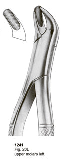Extracting Forceps American Pattern Upper Molars Left