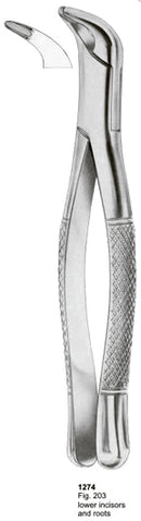 Extracting Forceps American Pattern Lower Incisors And Roots