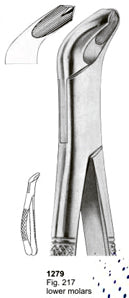 Extracting Forceps American Pattern Lower Molars