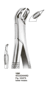 Extracting Forceps American Pattern Woodward Lower Molars