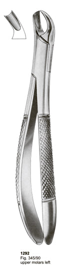 Extracting Forceps American Pattern Upper Molars Left