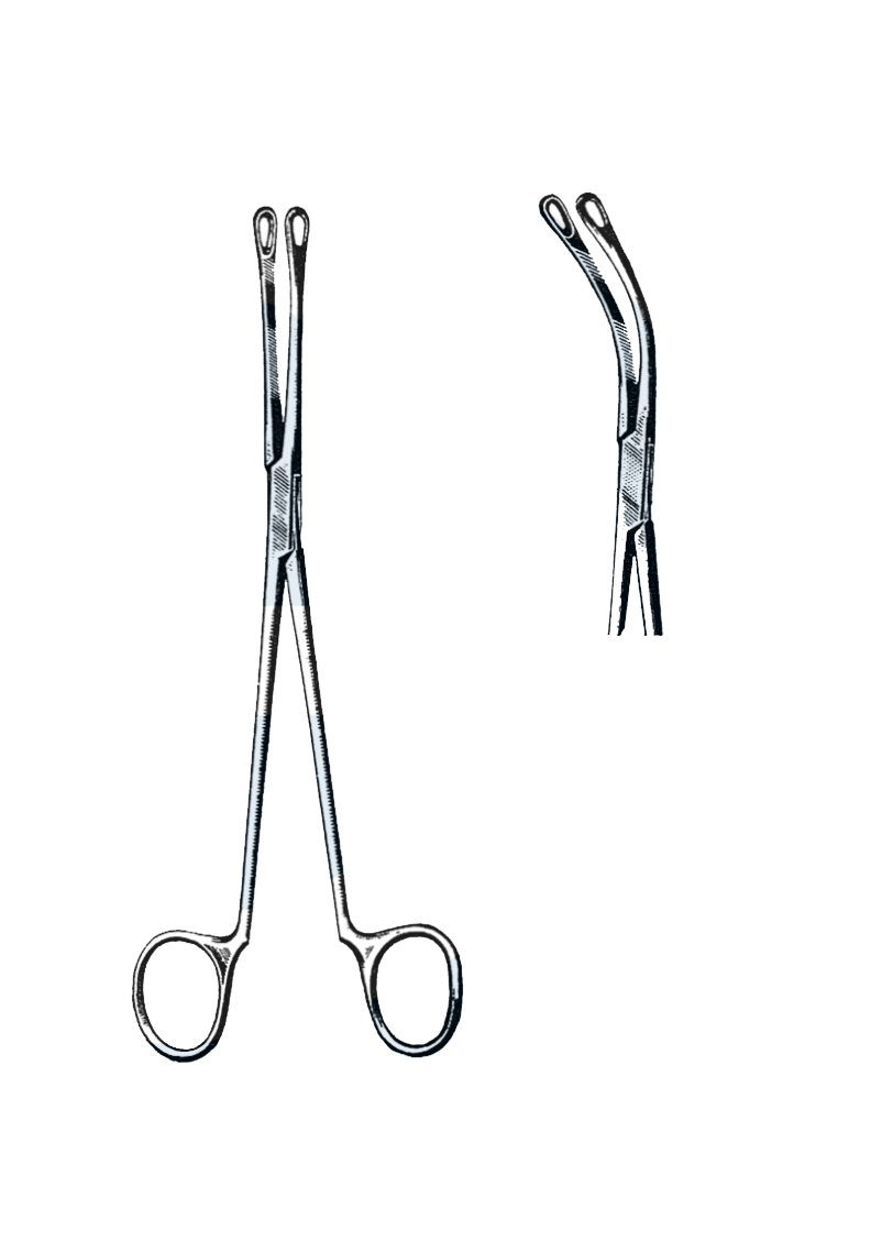 Blake Gall Stone Forceps, Curved 8 1/4" (21 cm) - Garana Industries