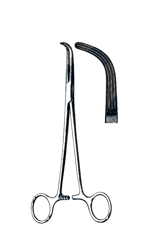 lahey Gall Duct Forceps, longitudinal Serration 7 1/2" (19 cm) - Garana Industries