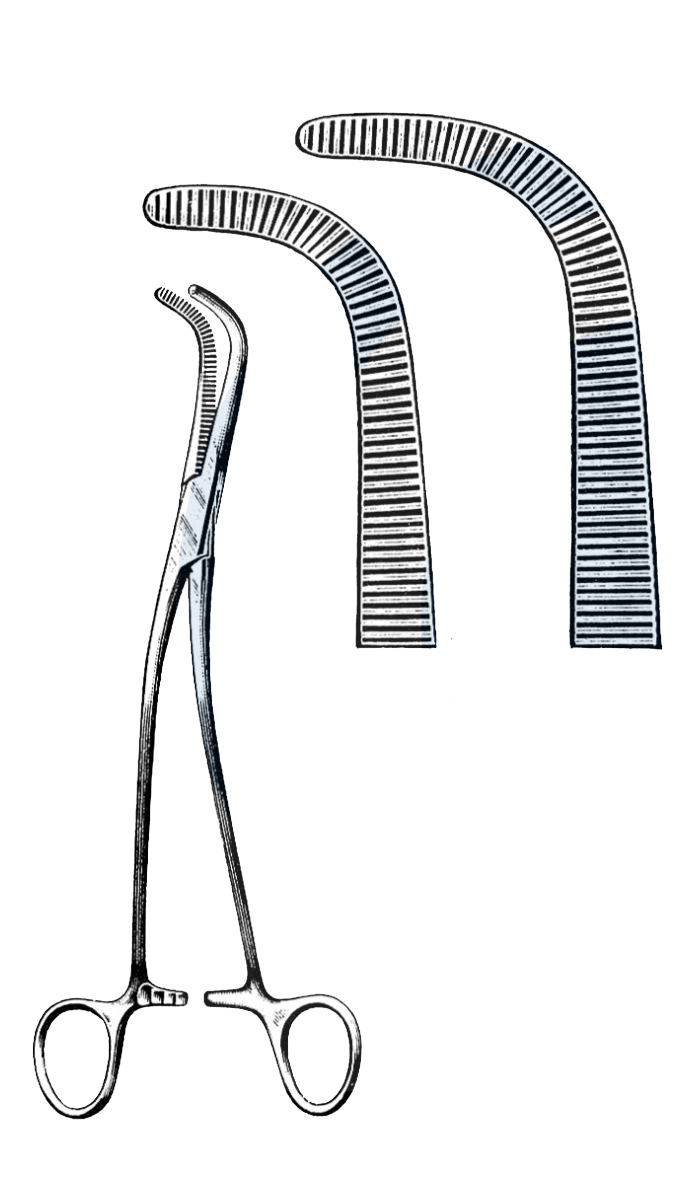 Gray Cystic Duct Forceps, Serrated, Set Of 2,  9" (23 cm) - Garana Industries