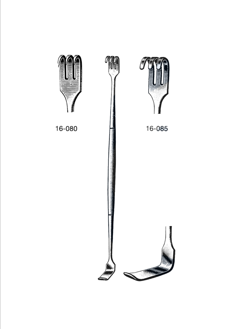 Senn Retractor, Sharp, Double Ended, 6 1/4" (16 cm) - Garana Industries