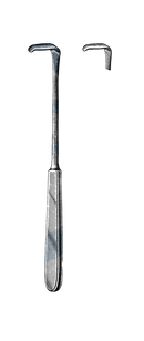 langenbeck Retractor, 8" (20 cm), 3/8" x 1 1/4" Blade, (10 mm x 30 mm) - Garana Industries