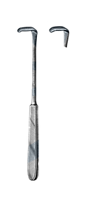 langenbeck Retractor, 8" (20 cm), 1/2" x 1 1/2" Blade, (13 mm x 36 mm) - Garana Industries