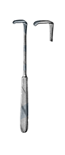 langenbeck Retractor, 8" (20 cm), 5/8" x 1 1/2" Blade, (16 mm x 36 mm) - Garana Industries