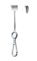 Volkman Retractor Ring Handles, 2 Sharp Prongs, 8 1/2" (21.5 cm) - Garana Industries