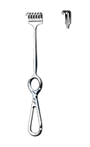 Volkman Retractor Ring Handles, 2 Blunt Prongs, 8 1/2" (21.5 cm) - Garana Industries