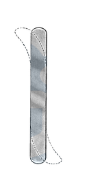 Baby Ribbon Retractor, Malleable, 7", 3/4" Wide (19 mm) - Garana Industries